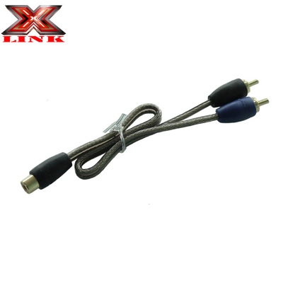 Cable di interconnessione RCA maschio-maschio a due canali con coppia contorta Materiale di rame per sistemi audio