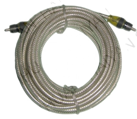 5.5mm di diametro esterno PVC Jacketed Car Audio RCA Cable 2M-2M per prestazioni di fascia alta