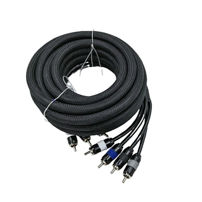 5.5mm di diametro esterno PVC Jacketed Car Audio RCA Cable 2M-2M per prestazioni di fascia alta