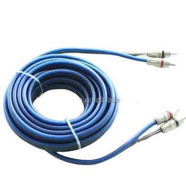 5m Gold Connector CCA Conductor Audio bulk RCA Cable For Car Home System Audio integrazione
