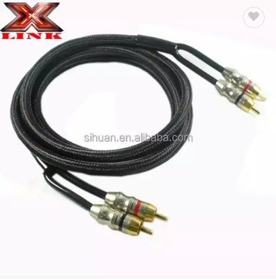 5m Gold Connector CCA Conductor Audio bulk RCA Cable For Car Home System Audio integrazione