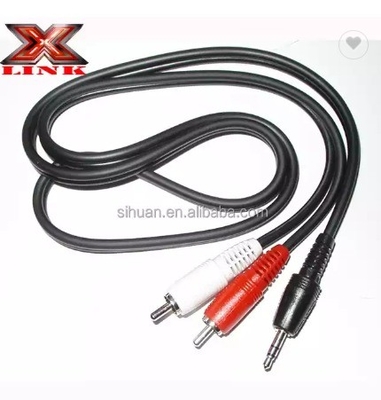 Audiophile Twisted Pair OFC Car Audio Interconnect Cavo RCA 10m Con Giacca di PVC morbida