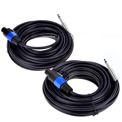 Twist Lock 2 Conductor Speaker Cable Professional 50FT Lunghezza per applicazioni audio
