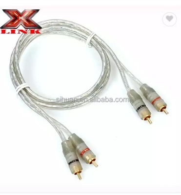 Audiophile Twisted Pair OFC Car Audio Interconnect Cavo RCA 10m Con Giacca di PVC morbida