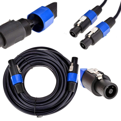 Twist Lock 2 Conductor Speaker Cable Professional 50FT Lunghezza per applicazioni audio