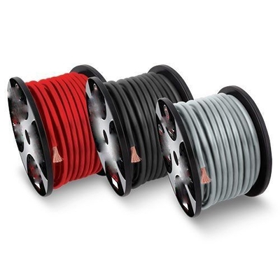 0 gauge OFC Car Audio Power Wire Qualsiasi colore Materiale conduttore in alluminio rivestito di rame