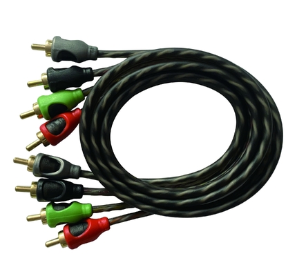 OFC 100% Copper Conductor 2 Channel RCA Audio Cable per auto e connessione audio domestica