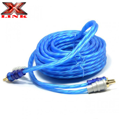OFC 100% Copper Conductor 2 Channel RCA Audio Cable per auto e connessione audio domestica