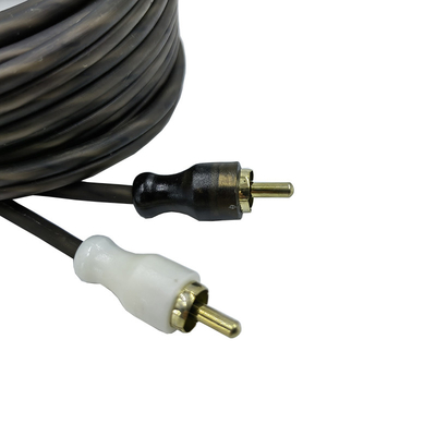Isolamento arancio 5,2 metri e 17 piedi cavo RCA torto AV per audio auto flessibile