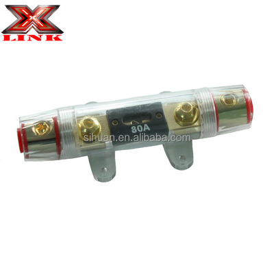 Blocco di distribuzione portafusibili in linea Mini ANL Maxi AGU in vetro DC per auto da 20A-300A AMP