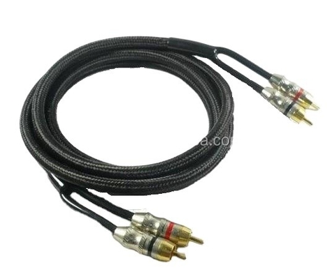Cavo RCA in rame PVC resistente e privo di ossigeno per interconnessione audio auto