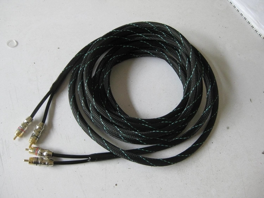 Cavo RCA in rame PVC resistente e privo di ossigeno per interconnessione audio auto