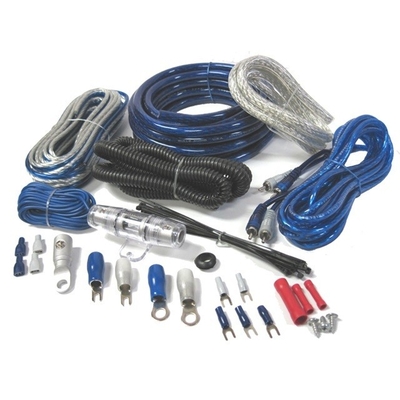 Giacca in PVC 0 4 8 10awg Gauge Auto Car Amp Amplifier Wiring Kit con tipo di connettore RCA