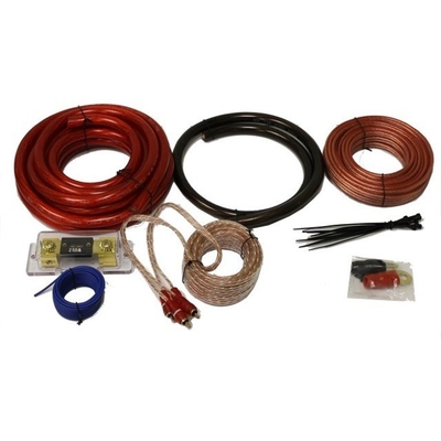 Giacca in PVC 0 4 8 10awg Gauge Auto Car Amp Amplifier Wiring Kit con tipo di connettore RCA