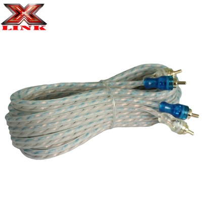 Conductor di rame nudo Interconnessione audio auto cavo audio RCA contorto per il sistema audio