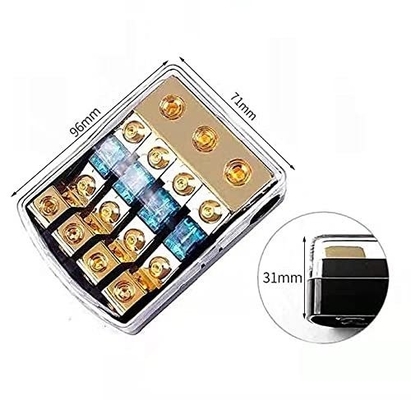Compatto 12V Mini ANL AFS Fuse Holder per Car Boat Audio System connettori placcati in oro