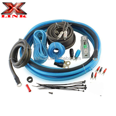0 2 4 8 Gauge Sub Car Audio Amplifier Wiring Kit 1500 2500 3000 Watt con materiali
