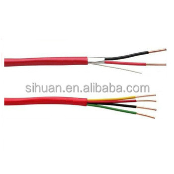 Cable di allarme antincendio FPLR solido in latta CCA 18 AWG 2/C 1000 Ft Protezione del conduttore di rame rosso