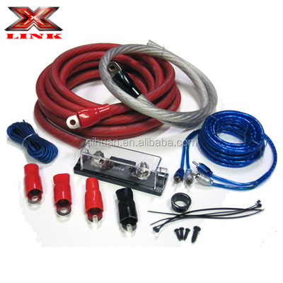 Connettore dorato Twisted Pair 0 4 8 GA AWG OFC CCA Auto Audio Amplificatore Auto Amp Installazione Kit di cablaggio per altoparlanti auto