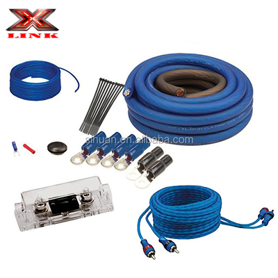 Connettore dorato Twisted Pair 0 4 8 GA AWG OFC CCA Auto Audio Amplificatore Auto Amp Installazione Kit di cablaggio per altoparlanti auto
