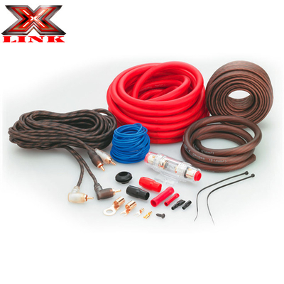 Connettore dorato Twisted Pair 0 4 8 GA AWG OFC CCA Auto Audio Amplificatore Auto Amp Installazione Kit di cablaggio per altoparlanti auto