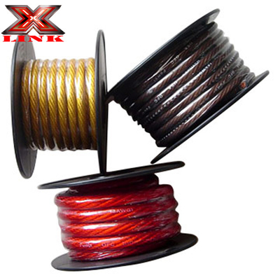 Giacca in PVC morbido 1/0 2 AWG OFC filo elettrico in rame stagnato