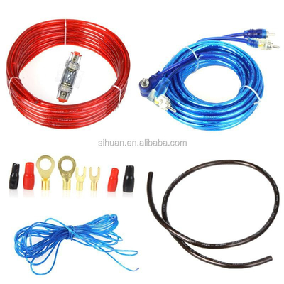 Sistema audio per auto 0 4 8 Gauge AWG Completo Amplificatore / Amp Installazione Kit di cablaggio