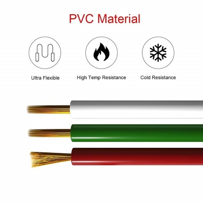Cordone di estensione del filo flessibile per nastro a LED 1618 Gauge PVC Jacket RGBW RGB 3pin 4pin