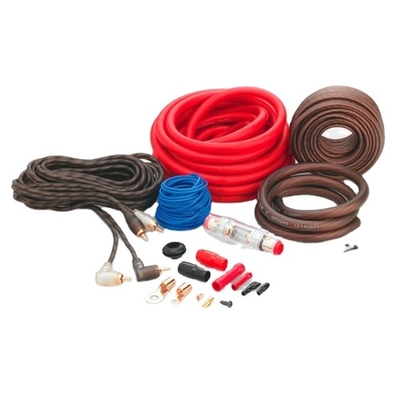 Kit di cablaggio dell'amplificatore per auto a 4 calibri con materiale isolante in PVC e conduttore CCA o OFC