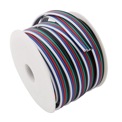 Cordone di estensione del filo flessibile per nastro a LED 1618 Gauge PVC Jacket RGBW RGB 3pin 4pin