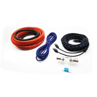 4awg Amp Installation Cable Kit 2500W Car Audio Cables Kit con conduttore di rame nudo