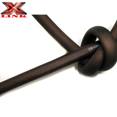 Giacca in PVC morbido 4/0 3/0 2/0 GAUGE AWG Colorato a ghiaccio Cable audio per auto OFC Power Wire
