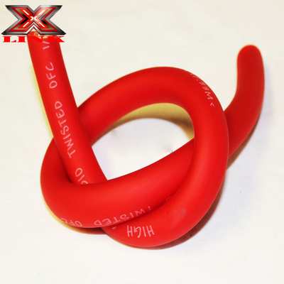 Giacca in PVC morbido 4/0 3/0 2/0 GAUGE AWG Colorato a ghiaccio Cable audio per auto OFC Power Wire