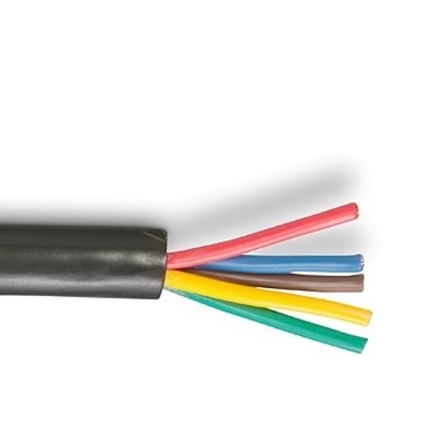 Industriale 7 Conductor Trailer Cable 10-12-14 AWG GPT Soft PVC Jacket Color Coded Wires