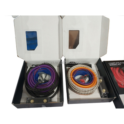 Kit di cablaggio dell'amplificatore audio per auto con schermatura non blindata e diametro esterno opzionale