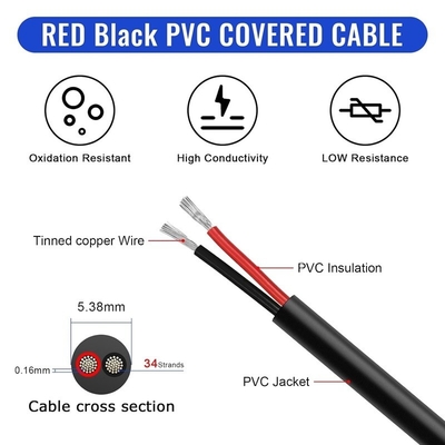 18AWG 2 conduttore 20AWG 3 conduttore filo elettrico stratificato in PVC filo di rame stagnato