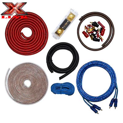 OFC Conductor 0 2 4 6 8 AWG Gauge GA Car Audio Cable Kit per sistema di altoparlanti