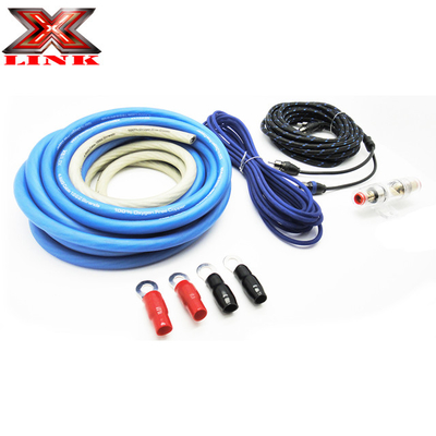 OFC Conductor 0 2 4 6 8 AWG Gauge GA Car Audio Cable Kit per sistema di altoparlanti