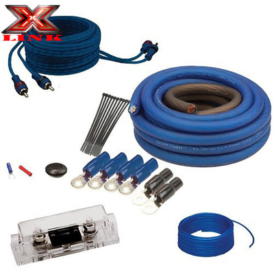 OFC Conductor 0 2 4 6 8 AWG Gauge GA Car Audio Cable Kit per sistema di altoparlanti