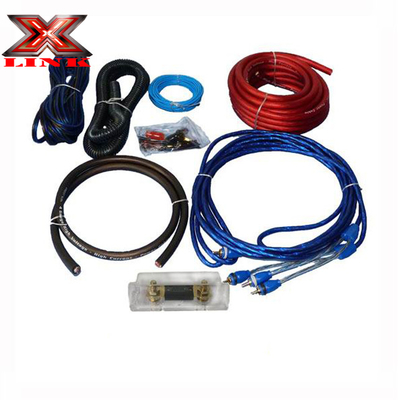 OFC Conductor 0 2 4 6 8 AWG Gauge GA Car Audio Cable Kit per sistema di altoparlanti