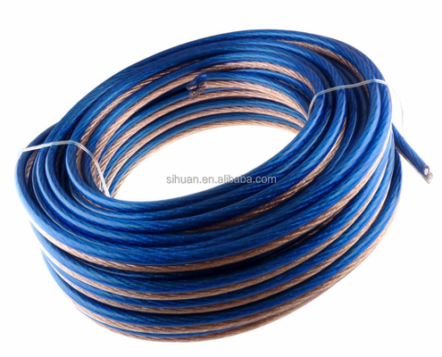 Cavo per altoparlanti di auto trasparente trasparente abito in PVC 14 Awg