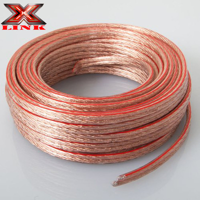 10AWG 10/2 Gauge Car Home Audio Speaker Wire con giacca in PVC trasparente super trasparente flessibile e conduttore interno CCA in scatola