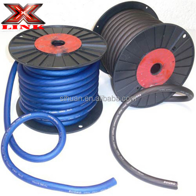 Giacca in PVC morbido 1/0 Awg Cavo di alimentazione per auto Audio Conductor di rame 0 Gauge filo Ofc