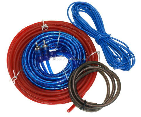 Colore del cavo personalizzabile e connettori RCA Kit di cablaggio per l'installazione dell'amplificatore di auto CCA