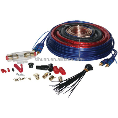 Kit di cablaggio dell'amplificatore per auto a 4 calibri con compatibilità a bassa tensione e isolamento in PVC