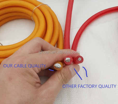 Cavo di alimentazione per amplificatore audio per auto di calibro 0 con giacca in PVC resistente e conduttore di rame
