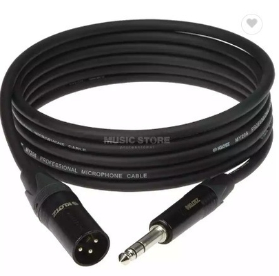 Cable acustico XLR con connettore in oro
