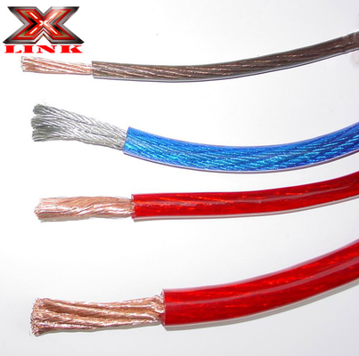 Cavo di alimentazione per amplificatore audio per auto di calibro 0 con giacca in PVC resistente e conduttore di rame