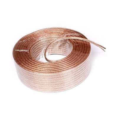Cable per altoparlanti OFC a giacca trasparente flessibile per connessione audio e prestazioni