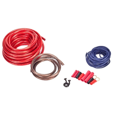 8 Gauge Copper Conductor PVC Jacket Amplifier Installation Wiring Kit per sistemi audio